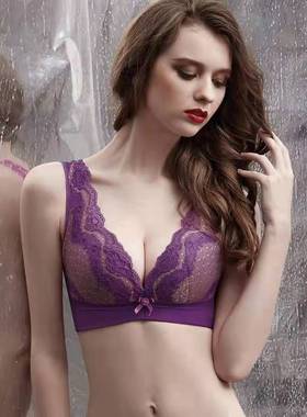 断码亏本清不退换 曼戴玛莉无钢圈聚拢薄杯内衣调整型侧收M5206C