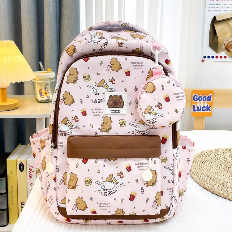 卡皮巴拉可爱双肩包女小初高中