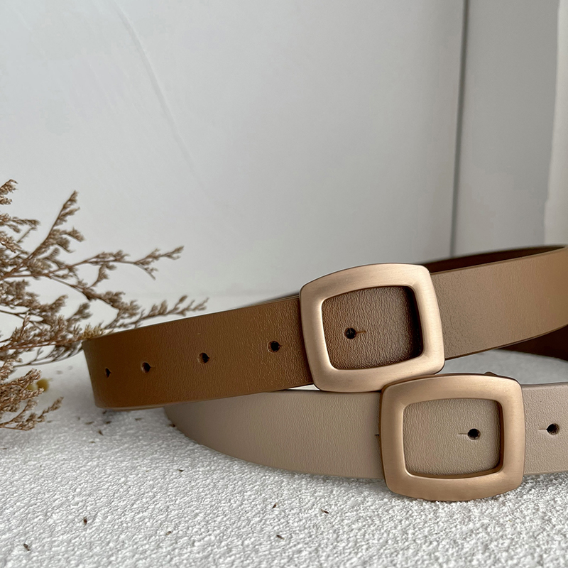 百搭风收腰西装牛仔裤皮带