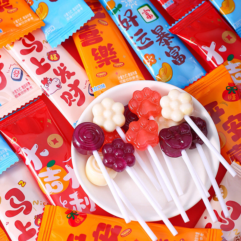 年货乳酸菌维C棒棒糖儿童零食水果硬糖糖果礼物幼儿园学生年味糖