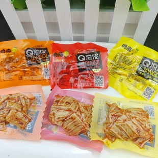 春福盈肉麻Q凉皮脆爽辣片水晶辣皮粉皮零食麻辣爽口解馋辣条豆干