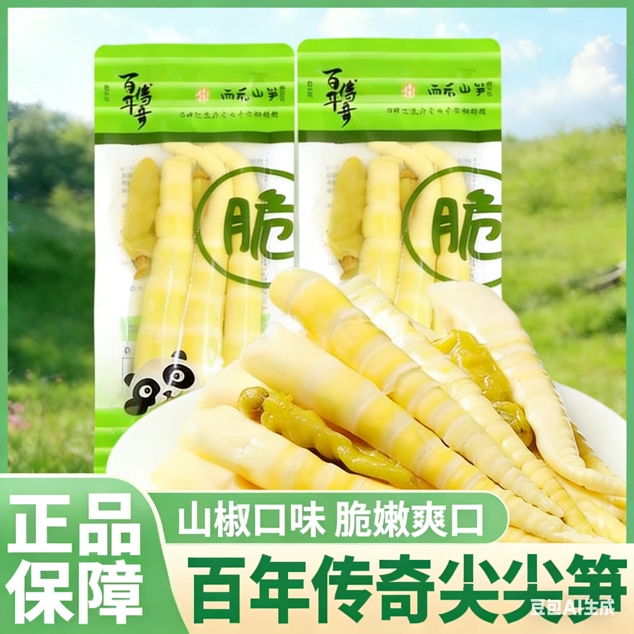 百年传奇山椒尖尖笋泡椒笋尖开袋即食小包装解馋零食泡椒酸辣脆笋