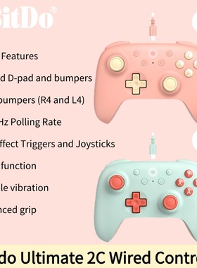 8Bitdo Ultimate 2C Dual Hall Wired Controller for Windows PC