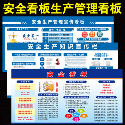 2026安全月看板管理宣传栏海报公司车间生产管理看板5S 6S 7s挂图
