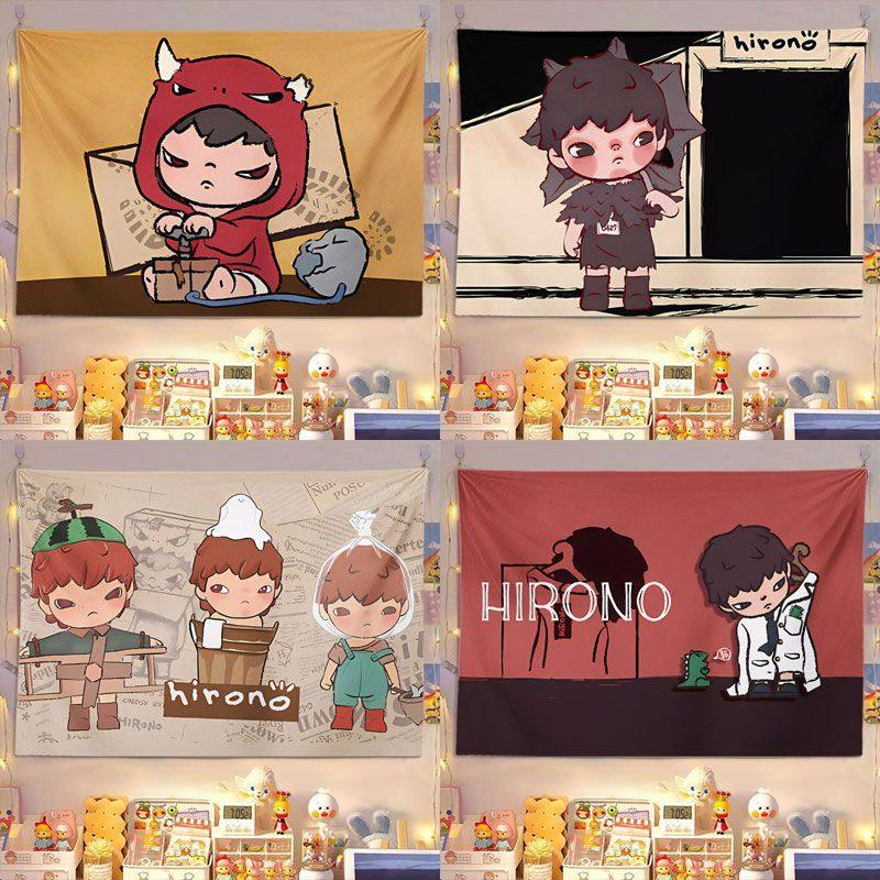 Hirono小野儿童房间装饰背景布学生卧室墙壁可爱卡通挂毯布可定,居家布艺,挂毯/壁毯,淘宝优惠券,粉丝福利购,淘宝优惠卷