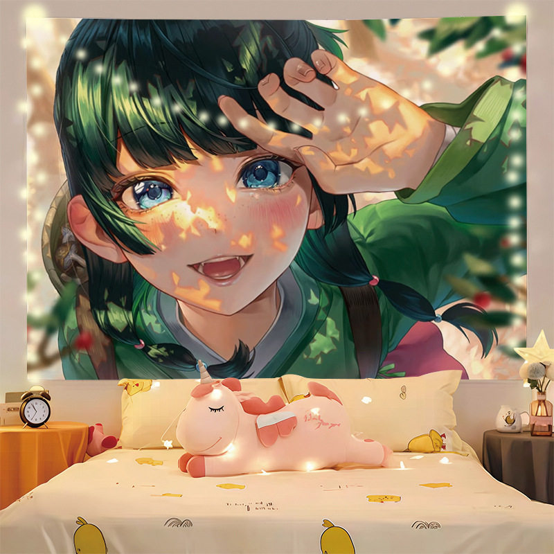 药屋的呢喃背景布动漫卡通人物挂布学生宿舍房间装饰墙布挂毯,居家布艺,挂毯/壁毯,淘宝优惠券,粉丝福利购,淘宝优惠卷