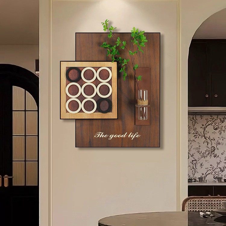 复古风客厅装饰画砂岩画立体水培绿植挂饰高级感餐厅背景墙挂画,家居饰品,现代装饰画,淘宝优惠券,粉丝福利购,淘宝优惠卷