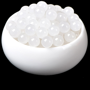 7A新疆和田昆仑白玉髓散珠半成品diy水晶饰品配件材串珠