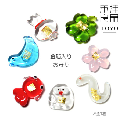 金箔御守达摩金鱼青鸟樱花护身符