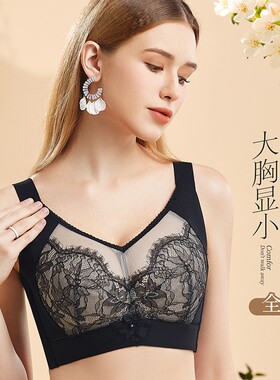 诗曼芬内衣S120325五排全罩杯D大胸显小收副乳磁疗调整型聚拢文胸