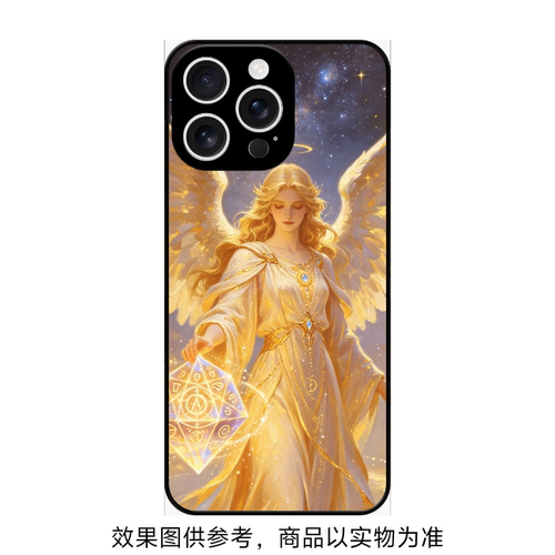 iPhone16ProMax手机壳/15/14pro/13软胶亚克力防摔保护套守护天使