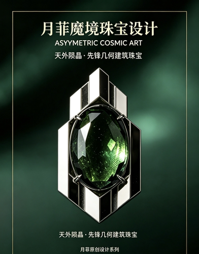 男性珠宝大气珠宝设计定制打样婚礼珠宝月菲设计师水晶手串设计