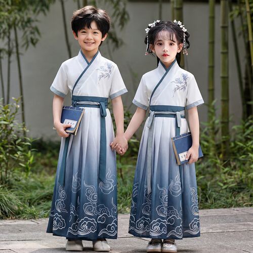 汉服男童夏季2026新款女童古装六一儿童幼儿园古风帅气唐装演出服