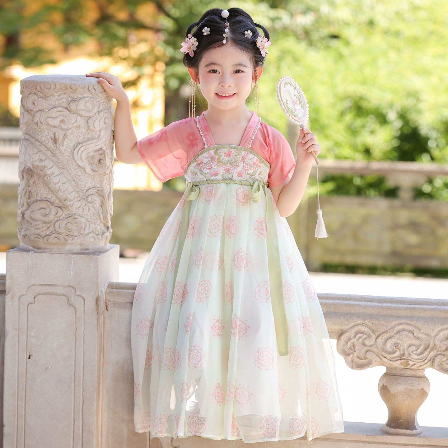 女童汉服夏季儿童古装连衣裙2026新款中国风超仙女孩古装公主裙子