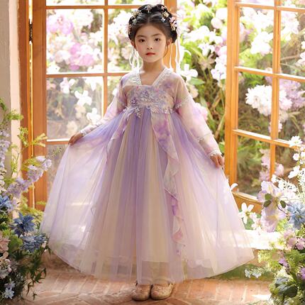女童汉服中国风2026新款超仙绝美儿童古装裙子女孩古风公主连衣裙