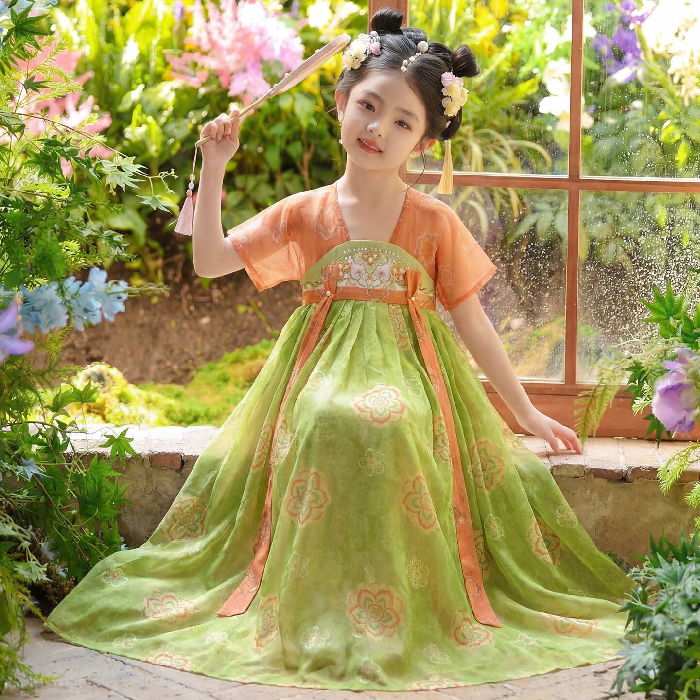 女童汉服2026新款夏装小女孩中国风公主裙夏季薄款超仙古装连衣裙