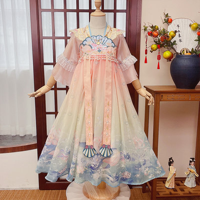 汉服女童2025新款古装裙子