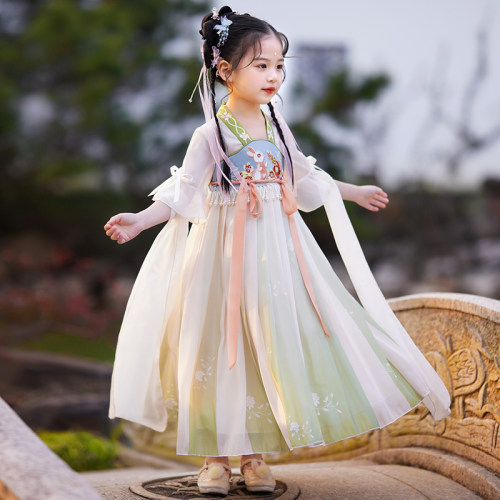 女童汉服连衣裙古风2026新款
