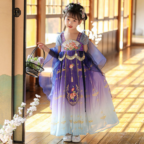 女童汉服连衣裙夏季2026新款