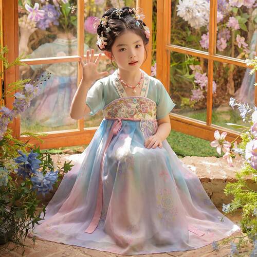 汉服女童2026新款儿童古风仙气公主连衣裙小女孩夏季薄款国风裙子