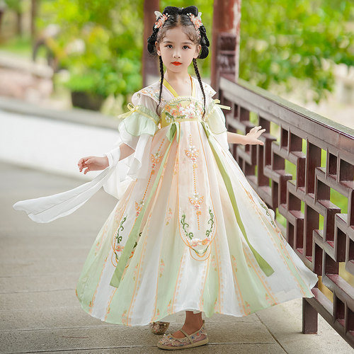 汉服女童夏季2026新款古风裙子