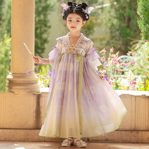 女童汉服2026新款夏季儿童古装超仙中国风连衣裙唐装女孩古风裙子