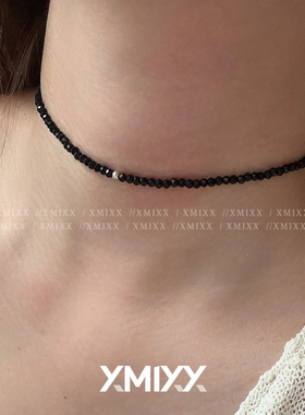 高级感天然3mm极简风颈链925银