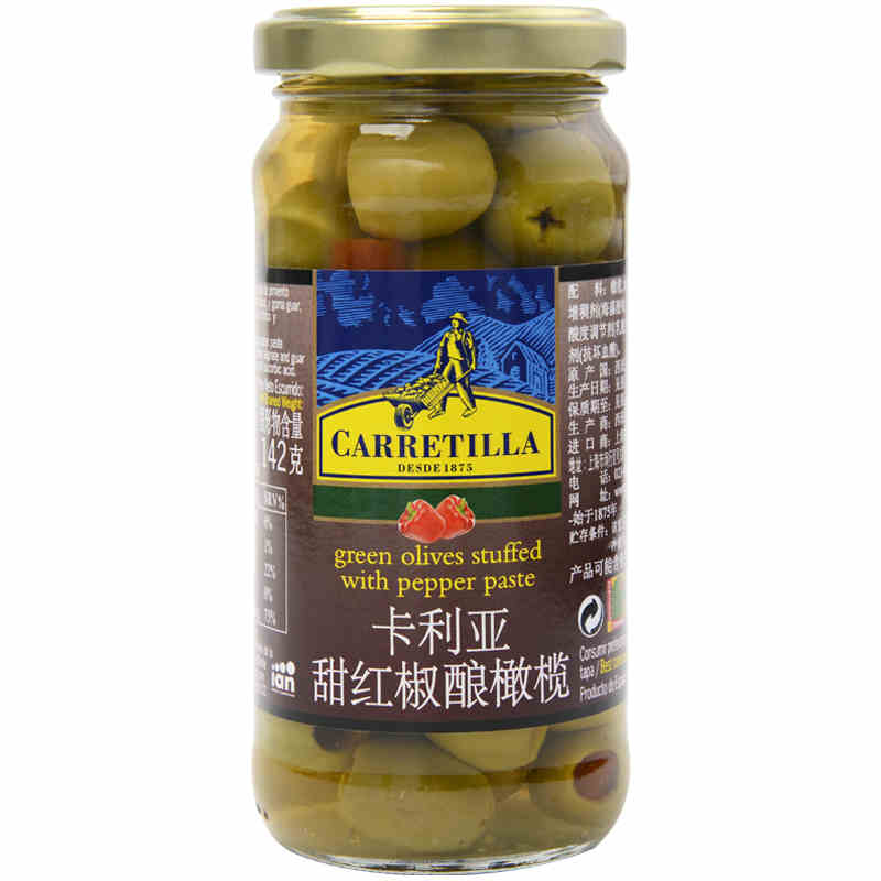 卡利亚甜红椒酿红心橄榄