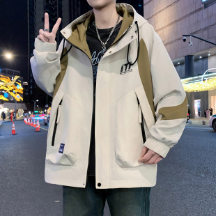 1315岁初高中学生外套男春秋季潮流帅气大童上衣服青少年男孩夹克