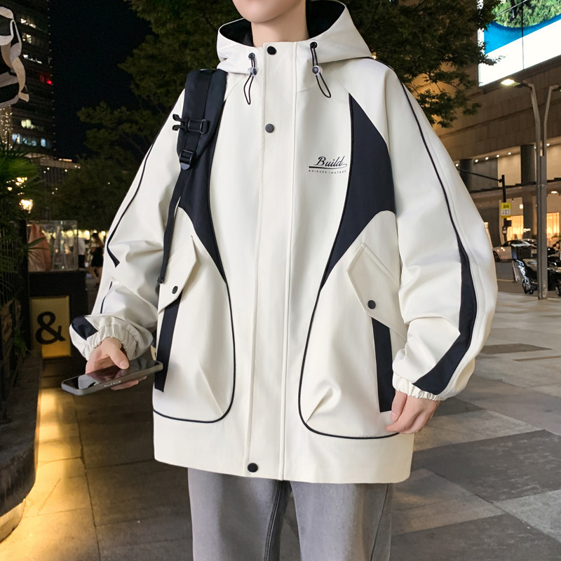 1315岁初高中学生外套男春秋季潮流帅气大童上衣服青少年男孩夹克