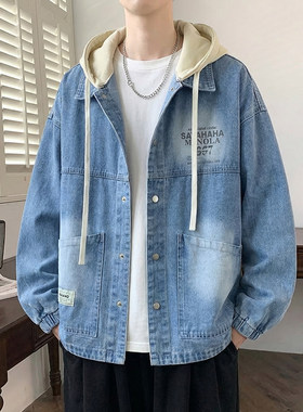 牛仔服外套青少年男装春装2026新款高中初中学生宽松休闲夹克外衣
