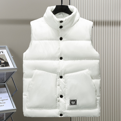 外穿立领羽绒棉马甲男秋冬季韩版潮流百搭坎肩背心青少年无袖棉衣