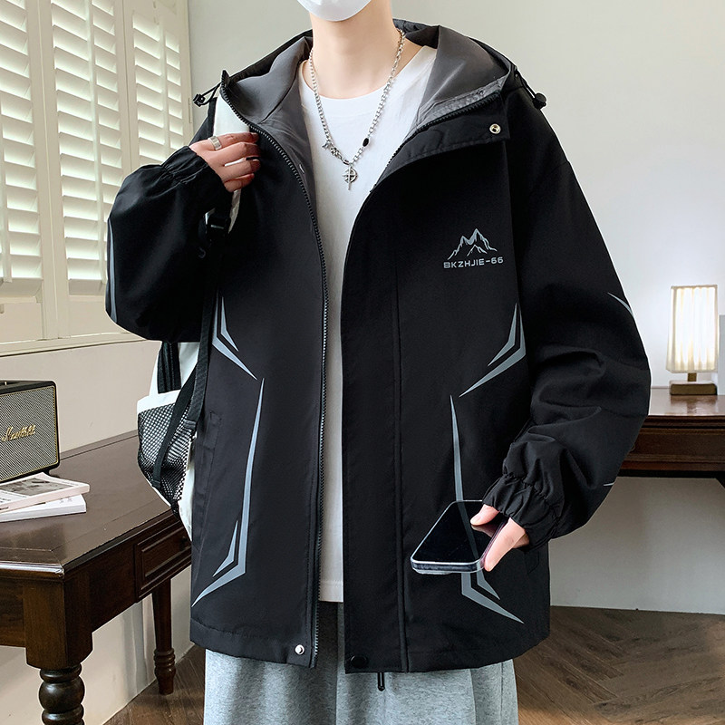 春季13岁青少年外套14男孩15初高中学生防风反水夹克16大童冲锋衣