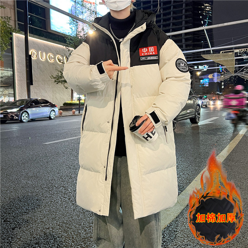 中长款棉衣男士冬季2025新款爆款潮牌棉服外套加厚保暖防寒棉袄子