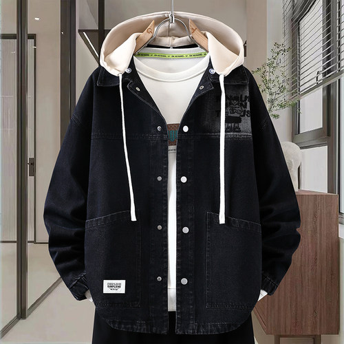 青少年男孩牛仔外套2025春秋季新款高中初中学生帅气大童男装夹克