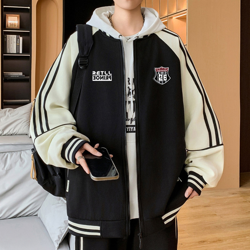秋季棒球服男款2026新款爆款青少年外套男春秋款初中高中学生夹克图片