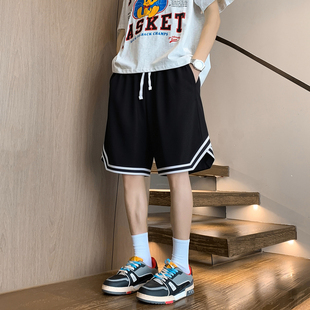 青少年男孩纯棉短裤夏季薄款休闲运动裤子初中学生宽松直筒五分裤