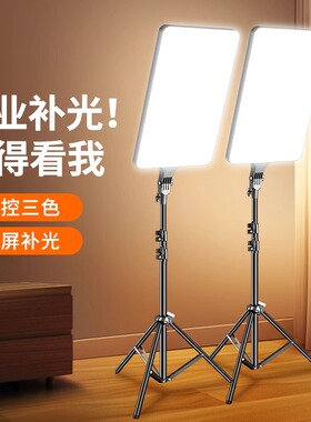 24寸大屏平板补光灯专业摄影拍摄直播美颜拍照视频美食三色led灯