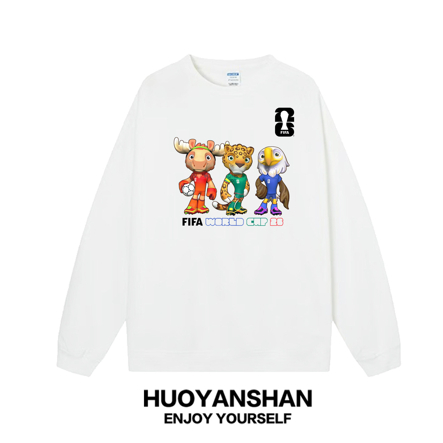 2026世界杯卫衣男女联名FIFA吉祥物足球运动衫秋冬宽松上衣服潮牌,男装,卫衣,淘宝优惠券,粉丝福利购,淘宝优惠卷