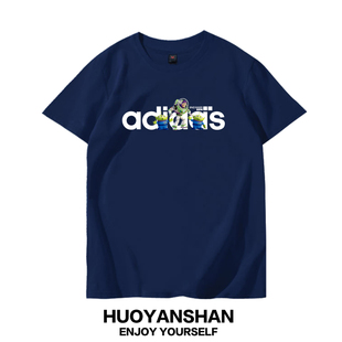 皮克斯巴斯光年t恤男女联名纯棉趣味三眼仔情侣短袖宽松大码半袖