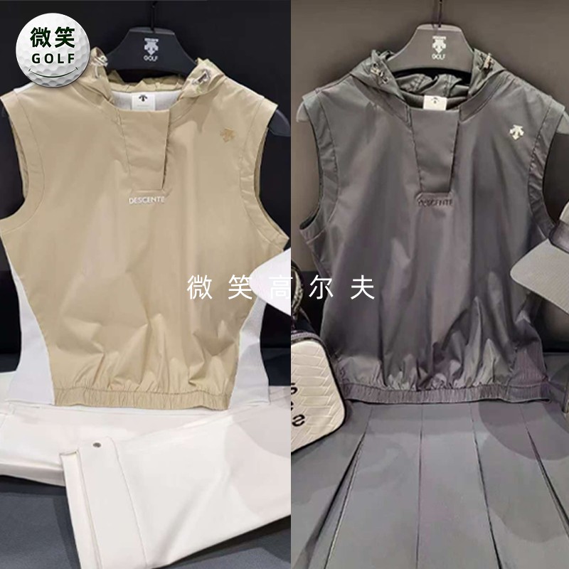 高尔夫女士连帽运动马甲背心