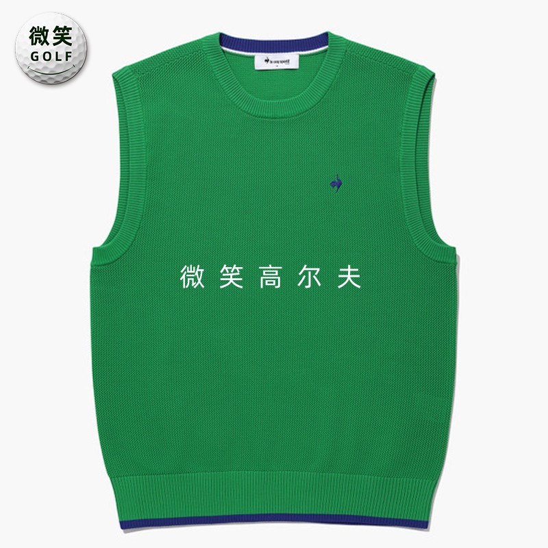 高尔夫男士圆领运动针织无袖背心