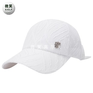 2024夏新韩国代购 ANDREW 高尔夫球帽女士蝴蝶结遮阳运动有顶帽