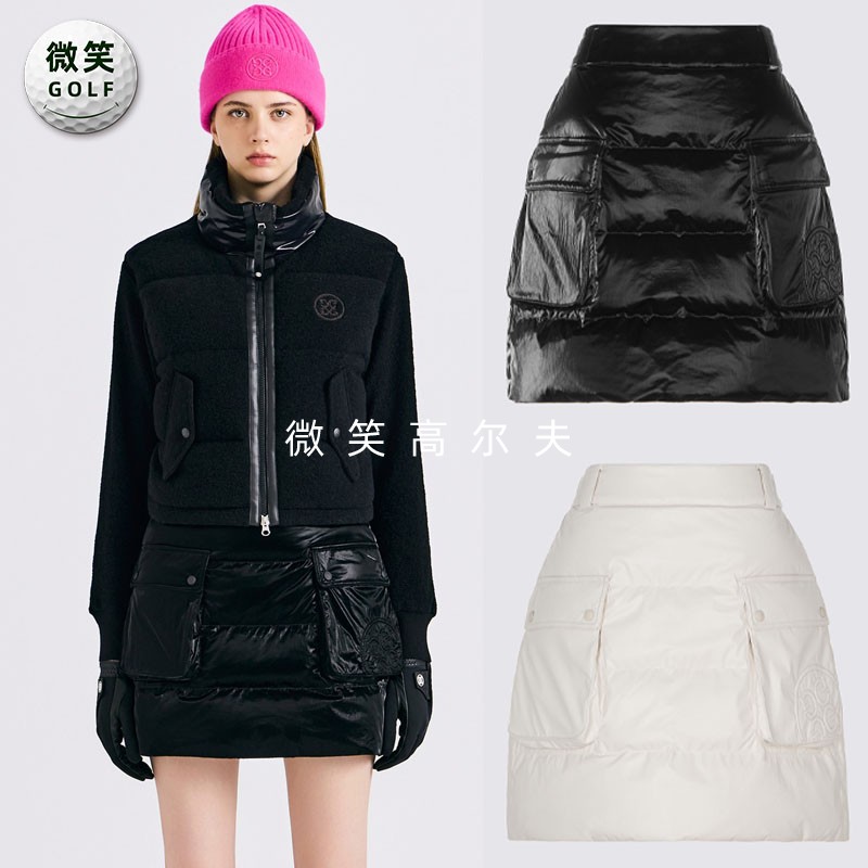 高尔夫女士口袋保暖运动羽绒短裙
