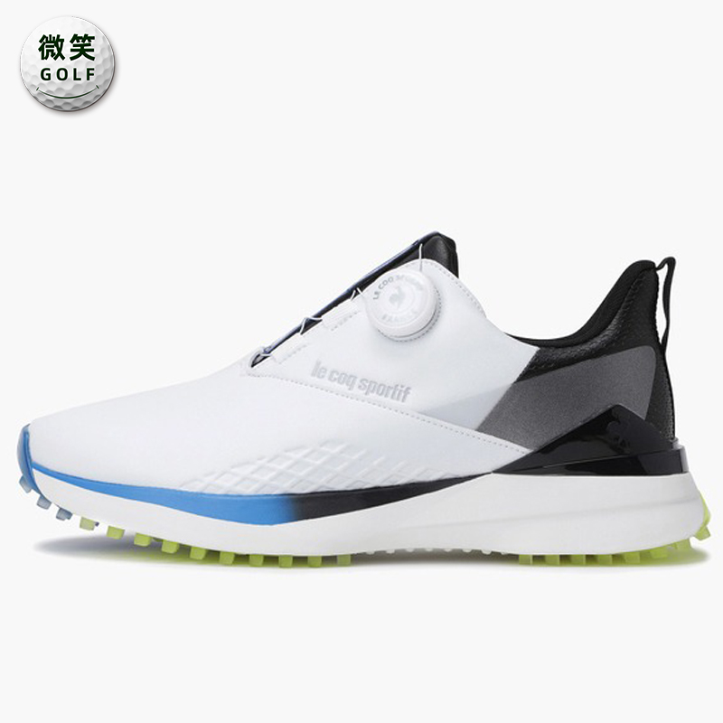 高尔夫男士配色自动扣防滑运动鞋