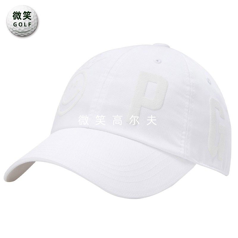 2026春新品韩国代购PEARLYGATES高尔夫球帽女字母笑脸运动棒球帽,运动/瑜伽/健身/球迷用品,高尔夫球帽,淘宝优惠券,粉丝福利购,淘宝优惠卷