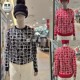2025冬韩国代购 CASTELBAJAC插图图案高尔夫球服女士提花防风毛衣