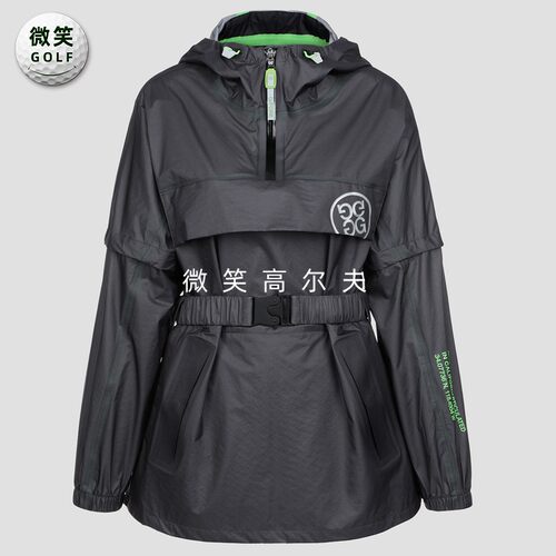 高尔夫女士连帽运动套头夹克雨衣
