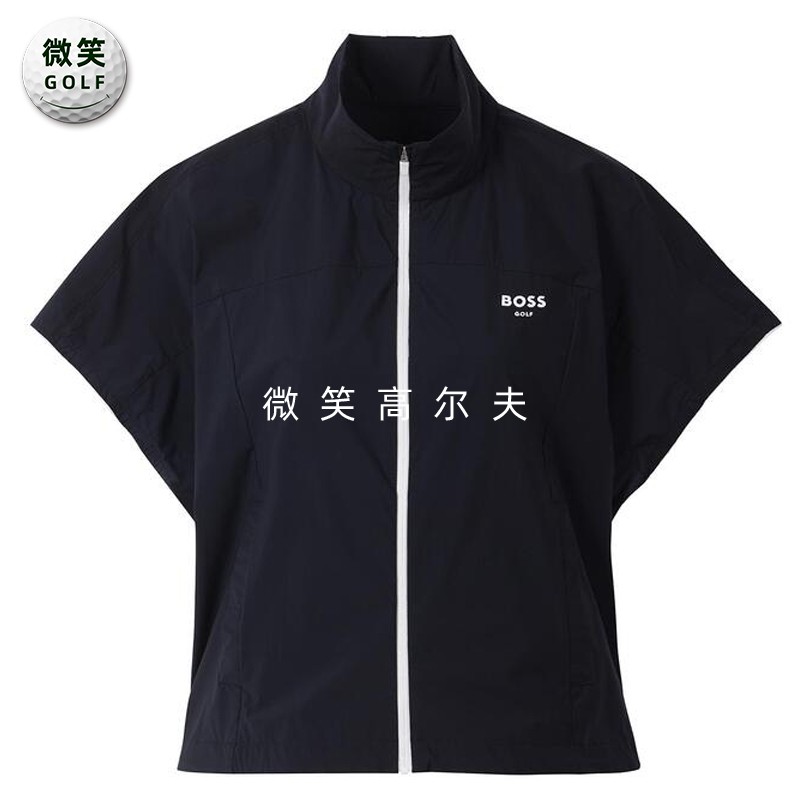 2025夏季新品韩国代购BOS*高尔夫女士拉链轻质运动短袖风衣外套