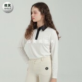 翻领百搭高尔夫球服女士弹力简约长袖 韩国代购 T恤 2025秋新款 特价